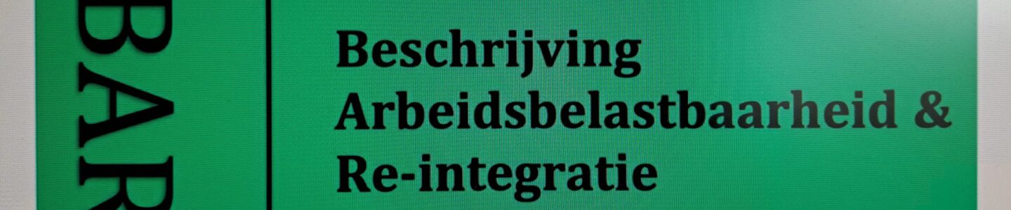 BAR film Beschrijving Arbeidsbelasbaarheid en Re-integratie juni 2025
